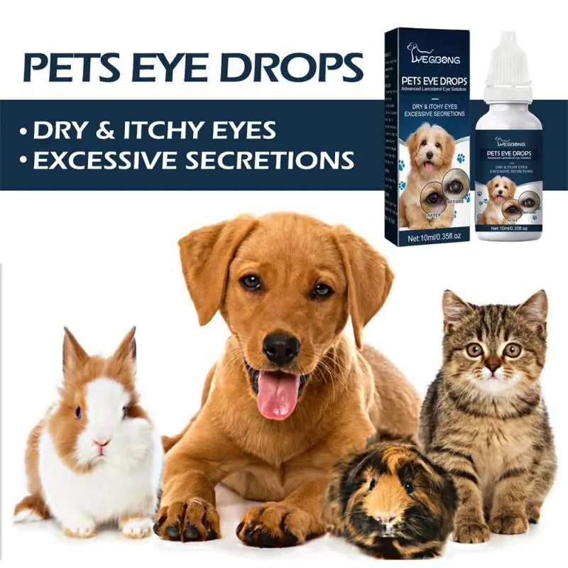 

1PC Pet Eye Drops Cats And Dogs To Remove Tear Marks Relieve Eye Itching Gentle Cleansing Eye Drops Pet Supplies 10ML