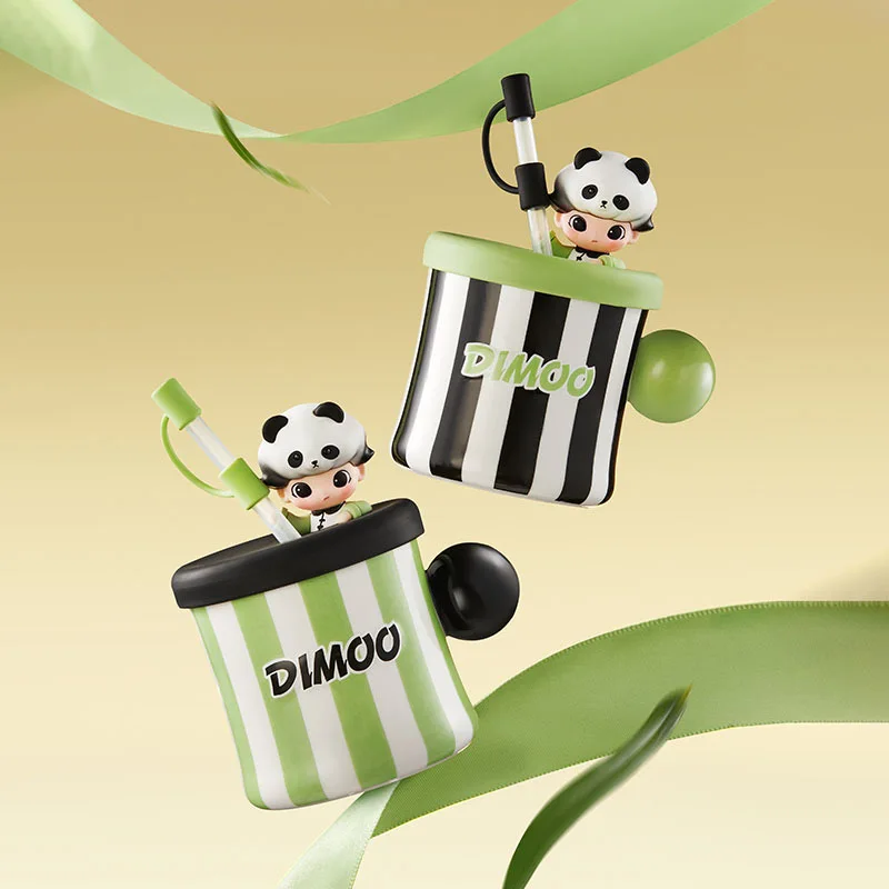 Поп Март Стеклянная чашка для воды Dimoo Соломенная Labubu милая кружка Керамическая