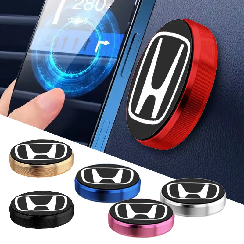 Круглый магнитный держатель мобильного телефона для Honda Civic Fit Jazz Accord CRV HRV City Odyssey