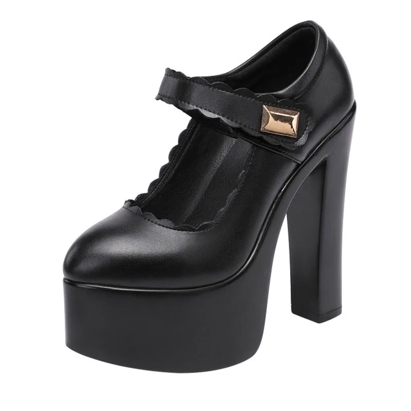 Женские туфли на квадратном каблуке 15 см маленькие размеры 32-43