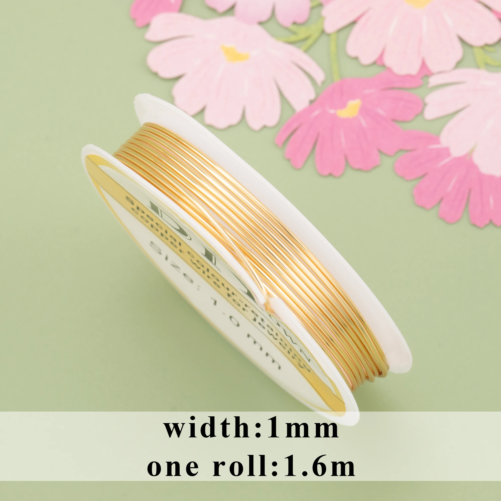 YEGUI M788 jewelry accessories copper wire 18k gold plated 0.3 microns making diy bracelet necklace one roll/lot |
