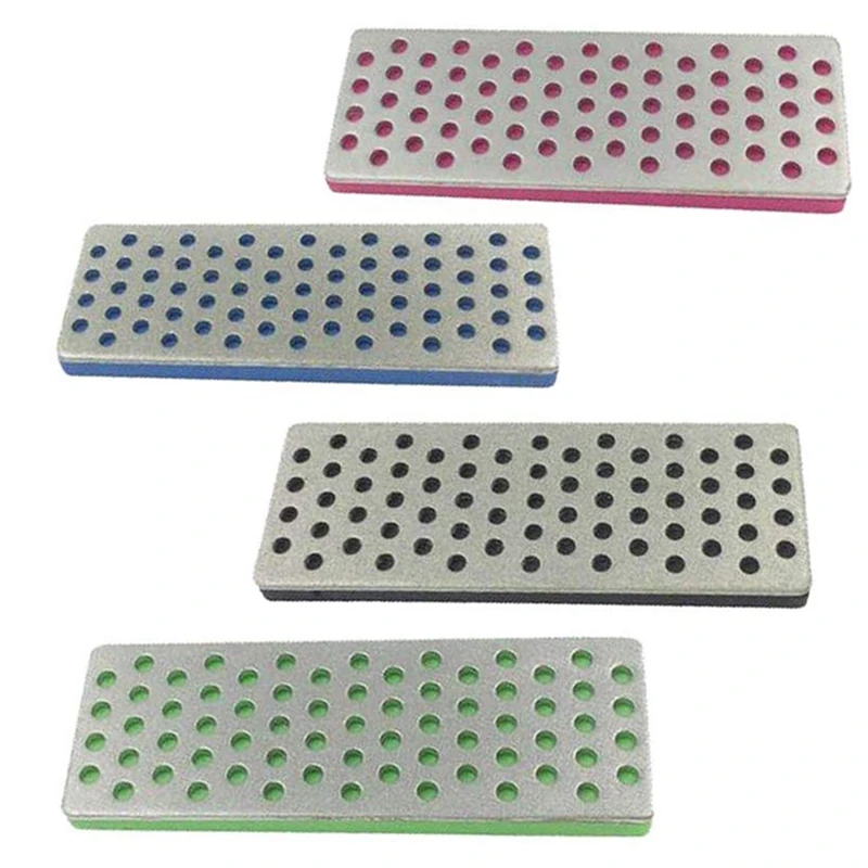 

4 Pcs Set Diamond Sharpening Stone Portable for Skiing Ice Snowboard Ski Edges Skiing Accessories Knife Sharpener