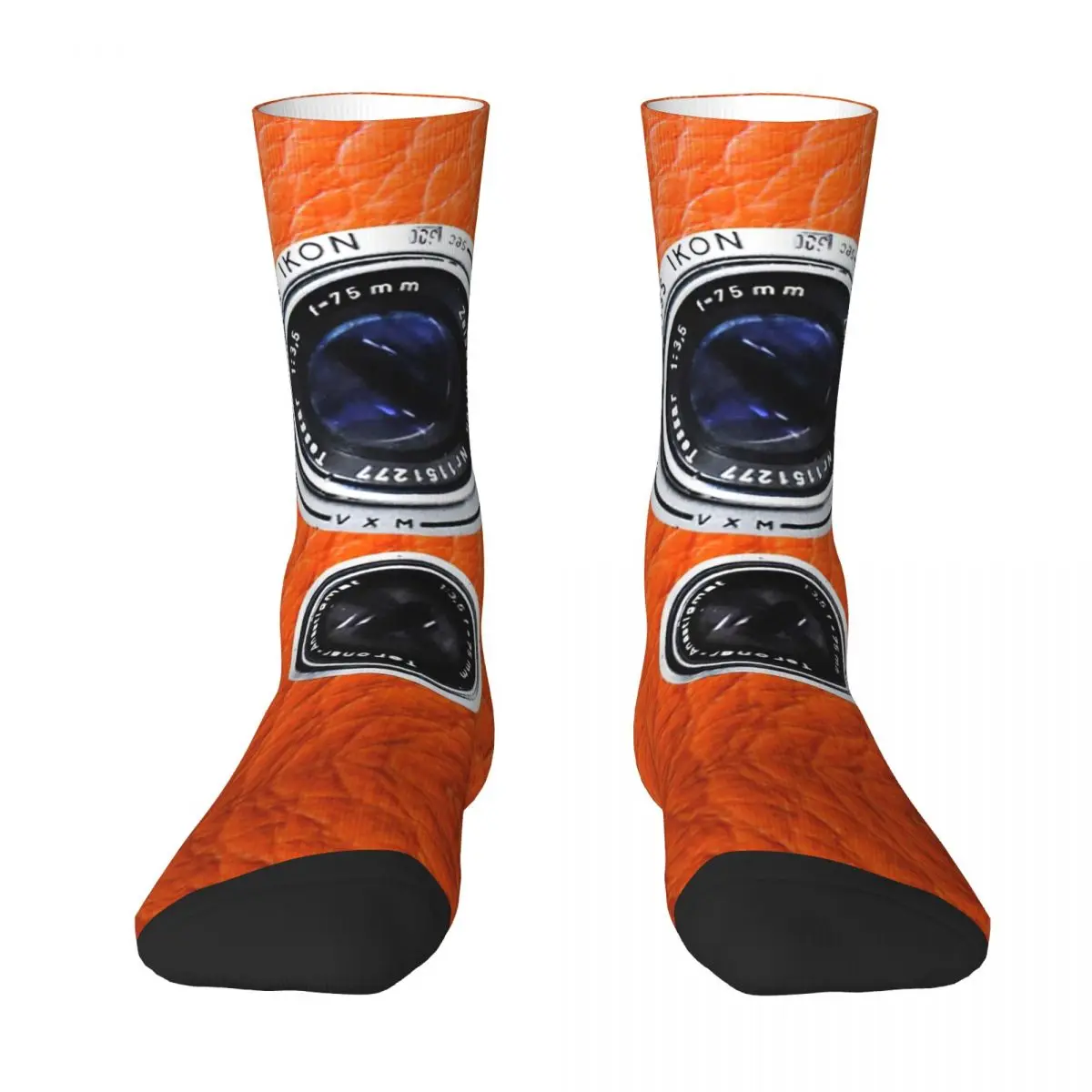 Camera With Orange Pumpkin Leather For Photographer Gift Adult Socks,Unisex socks,men Socks women Socks