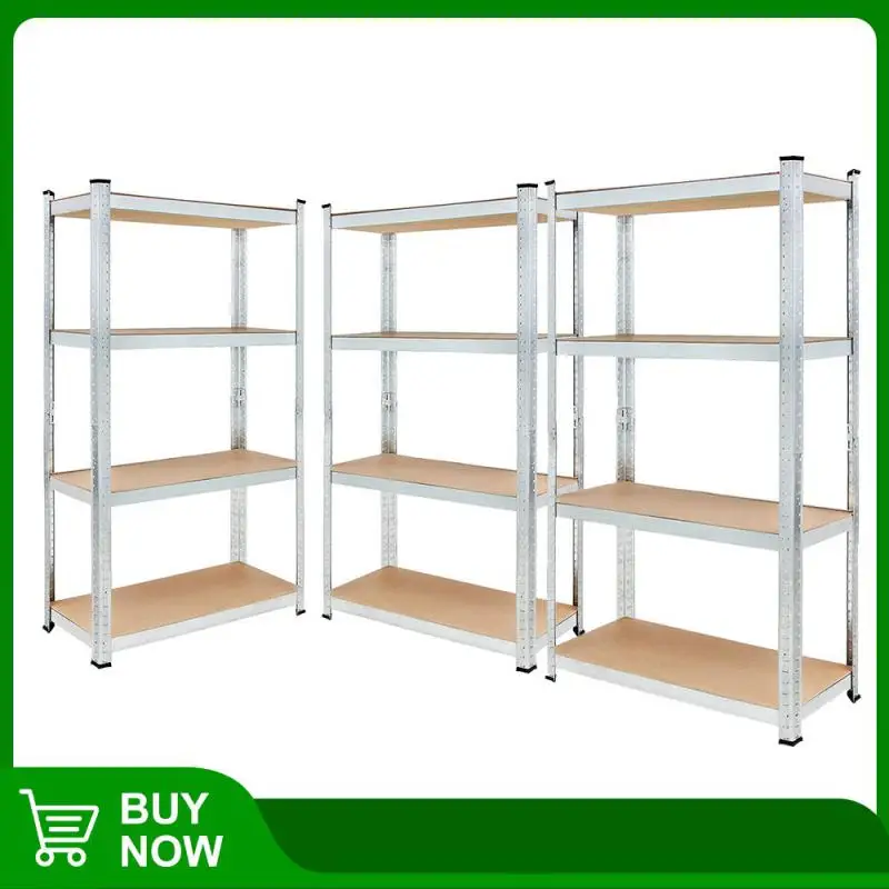 

Four-layer Metal Shelves With Partitions Household Storage Rack Multi-purpose Shelf Warehouse Express Rack Garage Storage Rack