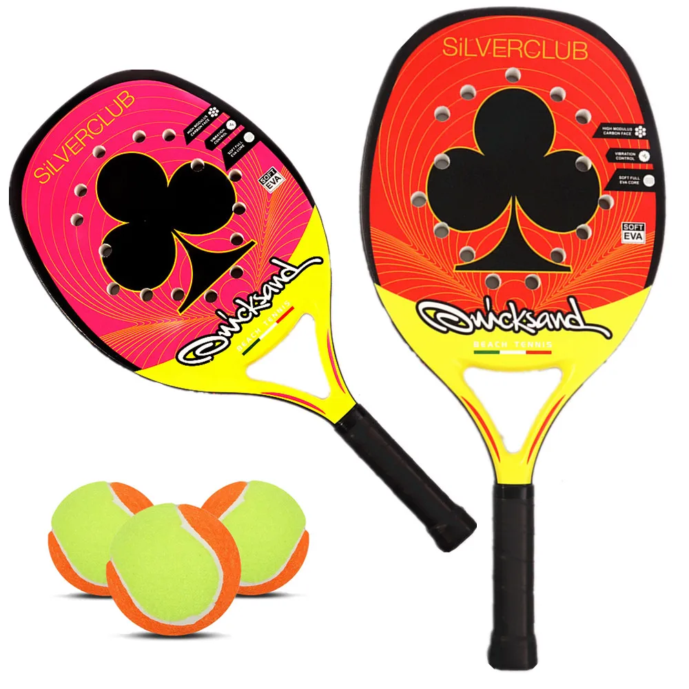 

2021 beach tennis racket carbon fiber EVA foam core lightweight tennis racket