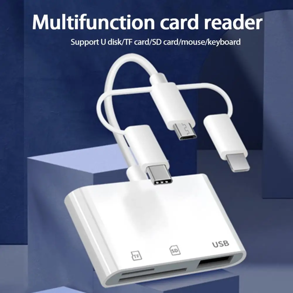 

For Keyboard Mouse Usb Disk Data Cable Laptop Type-c Adapter Mini Multifunction Card Reader Docking Station Secure Digital