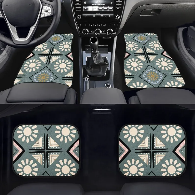

Car Floor Mats, Car Floor Mats Set, Floor Mats for Car, Bohemian, Boho Chic, African Style