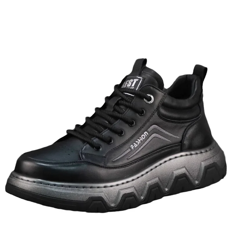 CLAIAMI модная мужская обувь из натуральной коровьей кожи легкая спортивная на