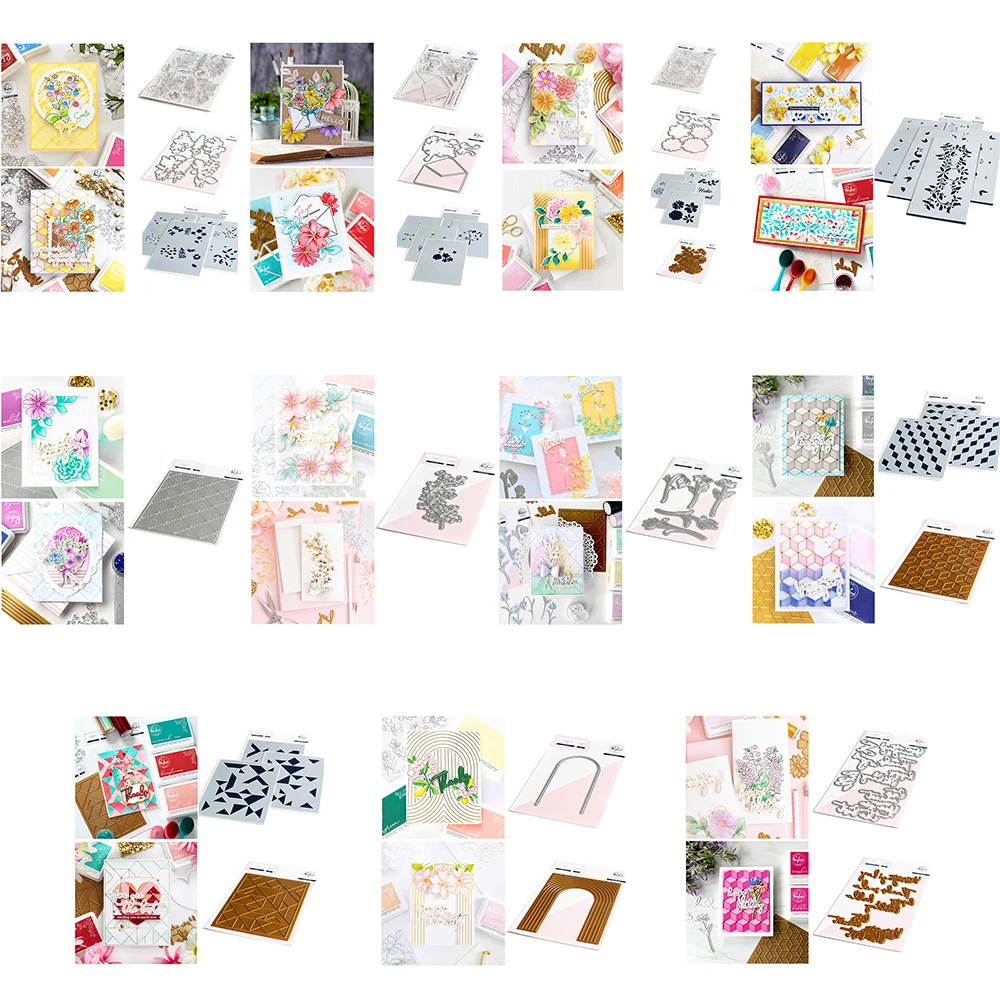 

New Arrival 2022 Flower Stamps And Dies For Diy Dies Scrapbooking Photo Album Decoration Embossed Paper Card Craft Cut Dies