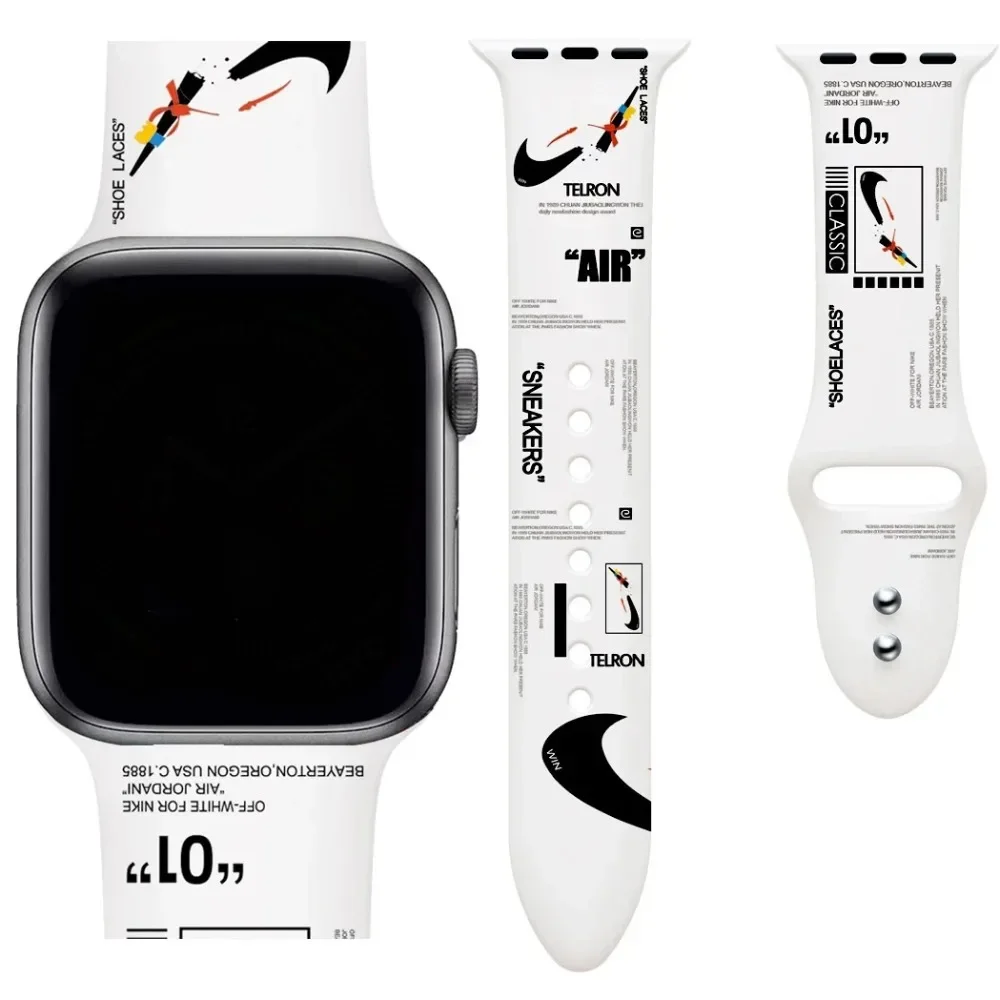 Силиконовый Ремешок Для Apple Watch Ultra/Series 8/7/6/SE Мягкий Браслет Совместимый С iWatch Series