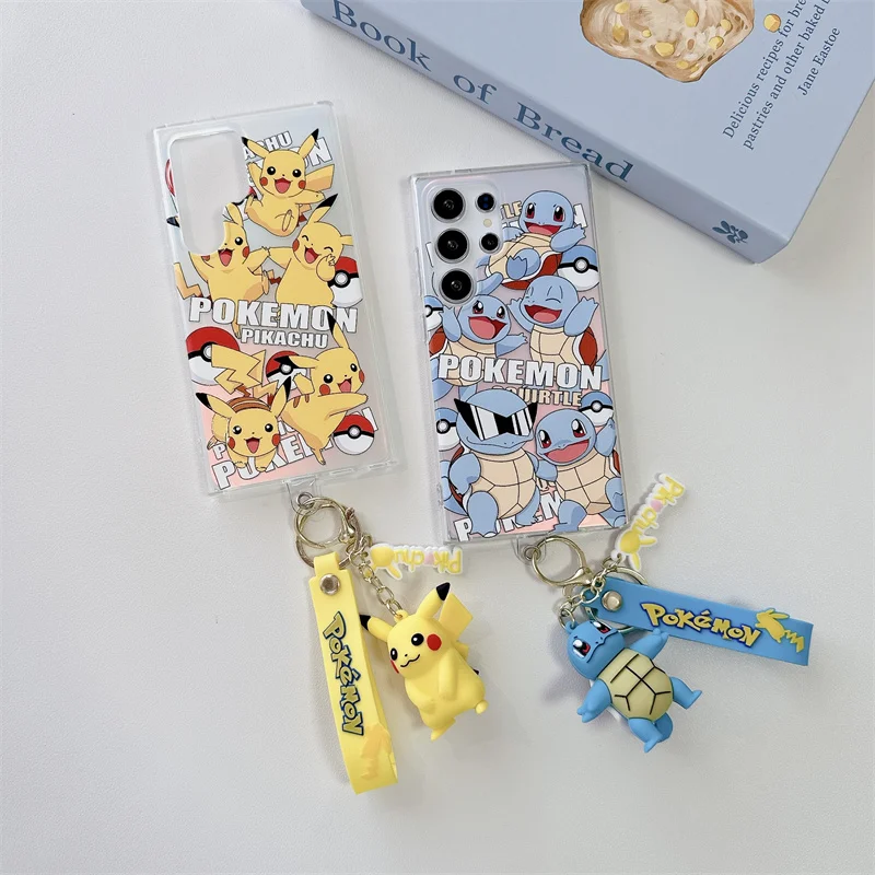 Милый чехол для телефона с аниме покемоном Пикачу Сквиртл лазер анти-капля iPhone 11