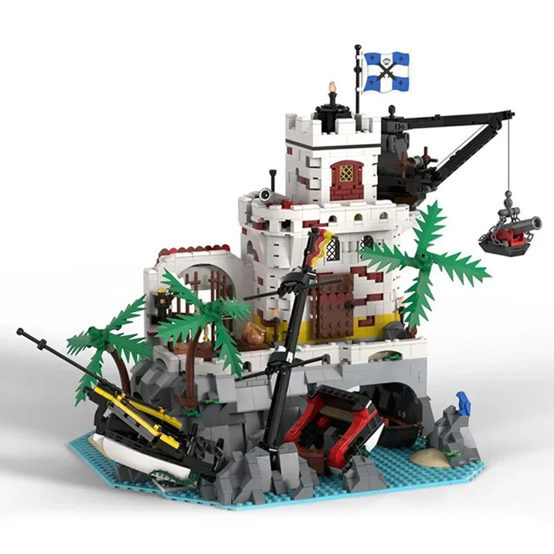 Moc строительные кирпичи модель замка Eldorado корабль венок фортец технология