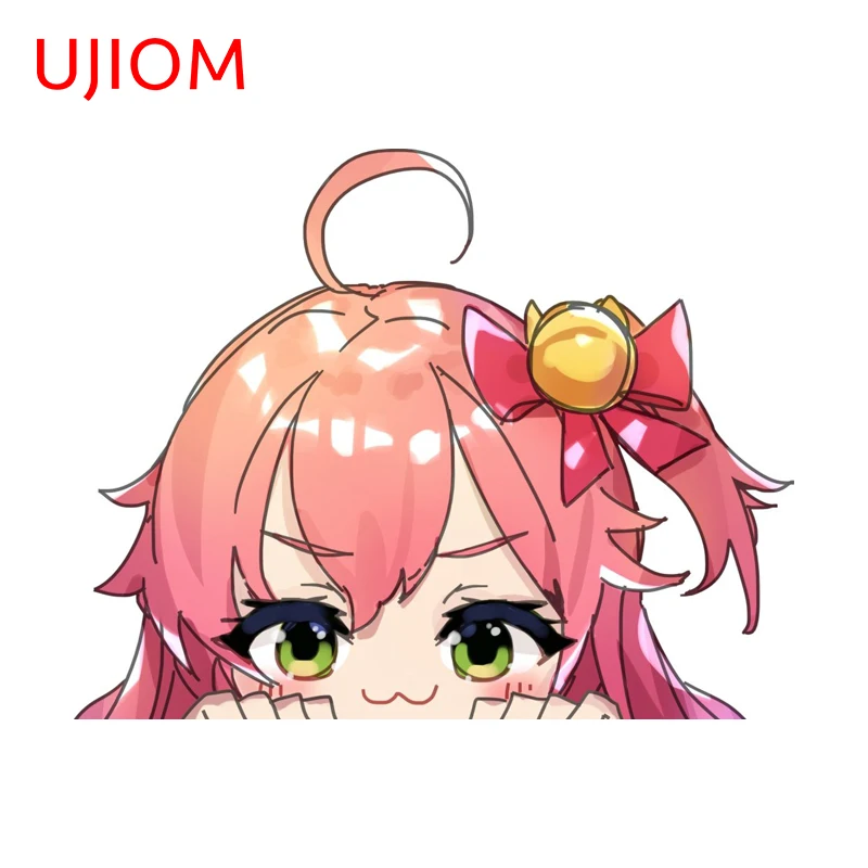Наклейка на стену UJIOM Hololive Sakura Miko Flipping The Bird, популярная, привлекательная, устойчивая к царапинам, виниловая наклейка для шкафа, прихожей (art.: 3920db2e547d2) - 3920db2e547d2
