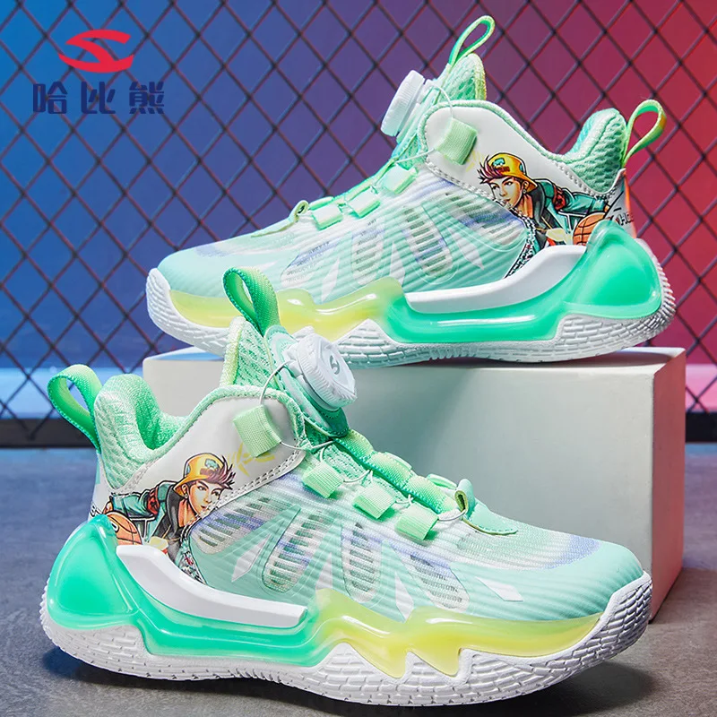 High Quality Children Basketball Button Boots Spring New Arrival Tennis 4-12y Outdoor