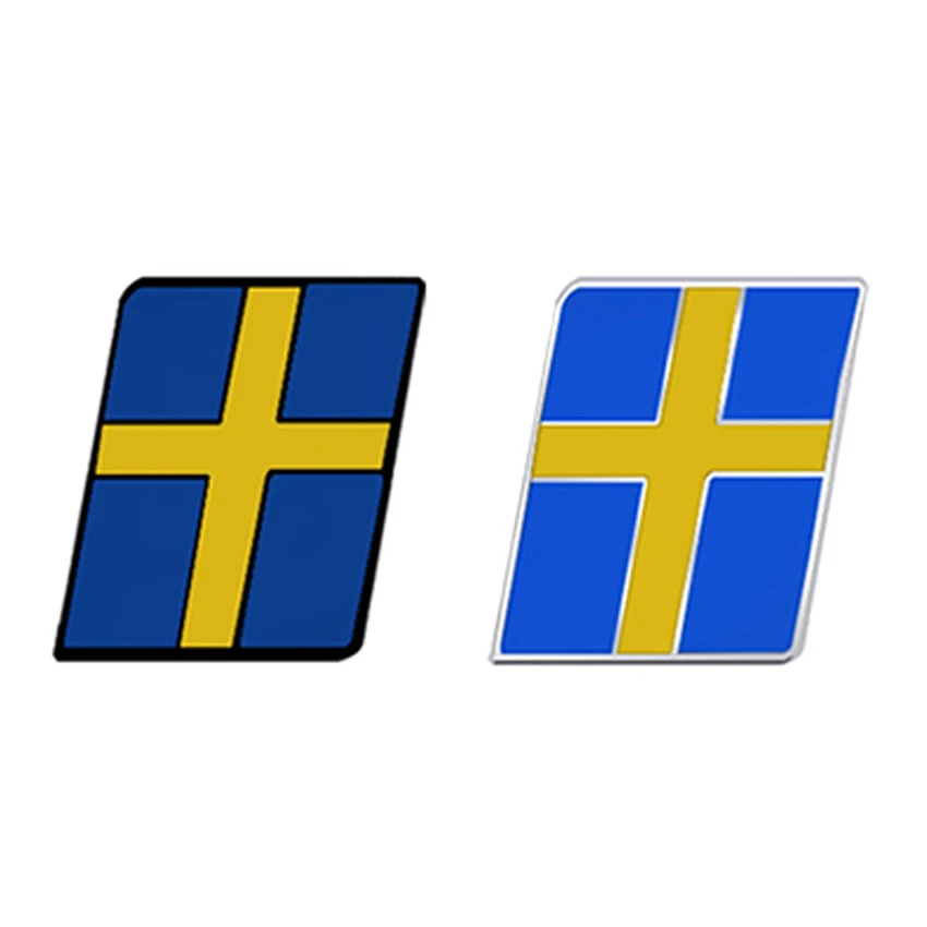 

3D Metal Sweden Flag Car Badge Sticker Tools Accessories Suitable for All Models Automobile Decoration Car Accessories Stickers