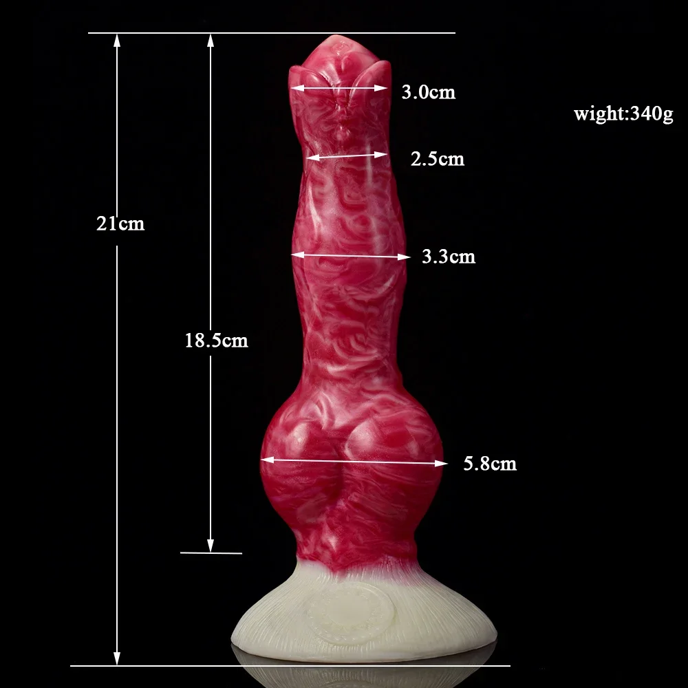 Фаллоимитатор для собаки с эякуляцией и присоской большой пенис большим узлом