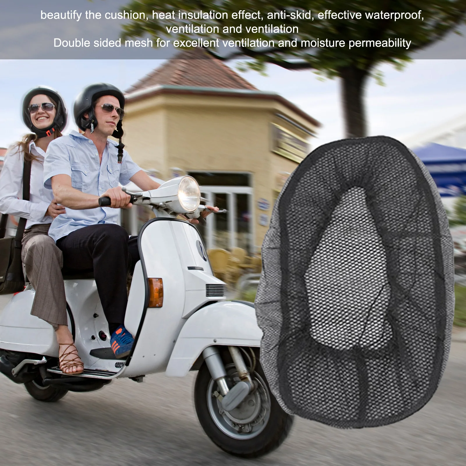 

Чехлы на сиденья велосипеда, Подушка на сиденье мотоцикла с воздушным охлаждением, сетчатый 3D чехол для остановки, дышащий чехол на сиденье,...