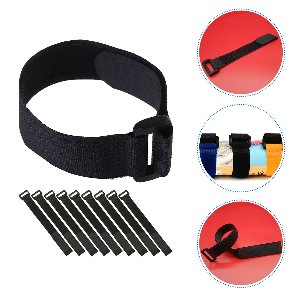 

10 Pcs Elastic Legged Race Bands Strap Ropes Tie Straps Game Simple Color Creative Props Competition
