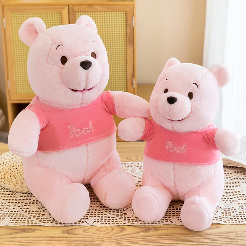 

70cm Cute Soft Sakura Winnie The Pooh Plush Toys Office Nap Stuffed Animal Pillow Home Comfort Cushion Gift Doll for Kids Girl