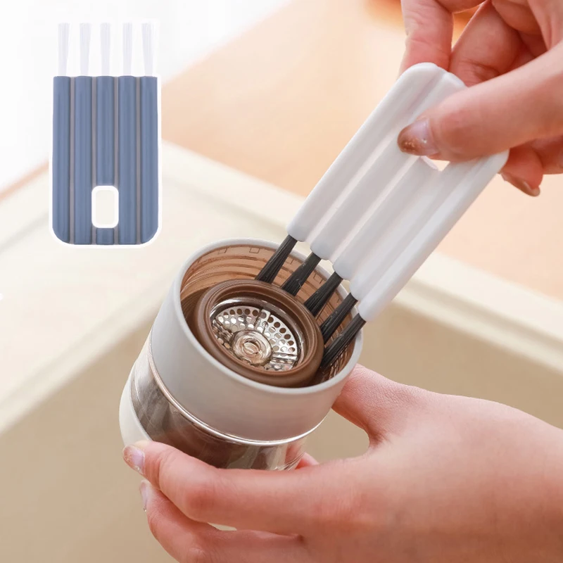 

Multifunctional Flexible Gap Brush Cup Cover Groove Nipple Bottle Gap Brush Household Soft Bristles Cleaning Brush Kitchen Tool