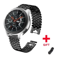22mm stainless steel strap for samsung galaxy watch 46mm s3 frontier band huawei watch gt huami amazfit 12 bracelet accessories