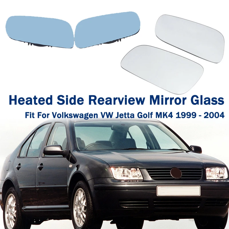 Rhyming Heated Side Rearview Mirror Glass Anti-Fog Mirror Lens Fit For Volkswagen VW Jetta Golf MK4 1999 - 2004 Car Accessories