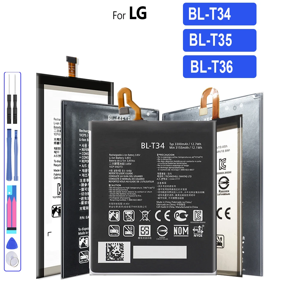 BL-T34 BL-T35 BL-T36 Battery For LG V30 V30A H930 H932 LS998 Google2 Google 2 For Pixel 2 Pixel2 XL K30 X410TK phone Batteries