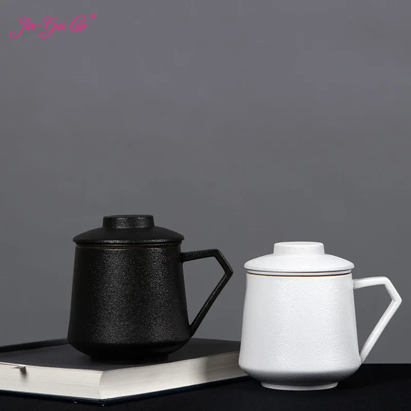 

JIA-GUI LUO Creative ceramic christmas mugs With Tea Infuser Traditional Chinese Tea Mugs Eco-Friendly travel mug I015