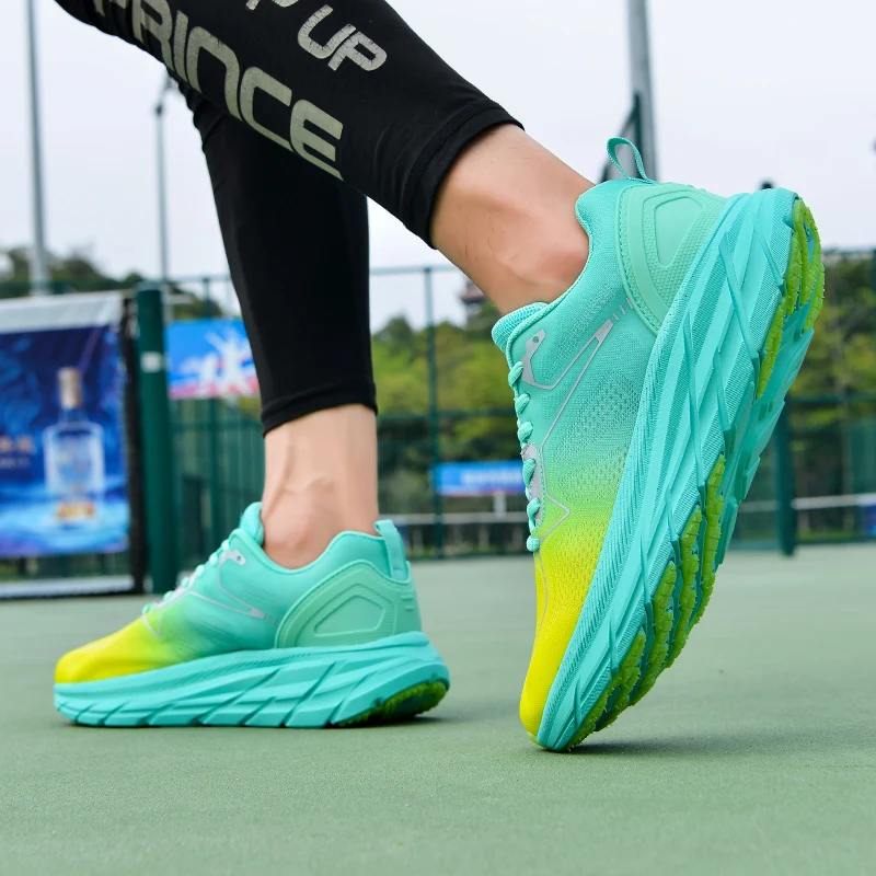 Men Sneaker Cushioning Outdoor Road Running Shoes Sport Shoes Elastic Women Walking Shoes Tenis Masculino Zapatilla Hombre