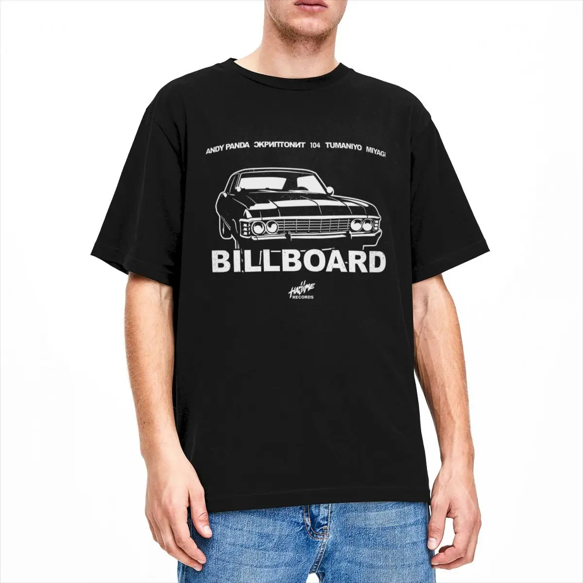 

Мужская футболка хаджим Мияги Энди панда туманио рекламный щит один аксессуар смешная футболка из чистого хлопка с коротким рукавом