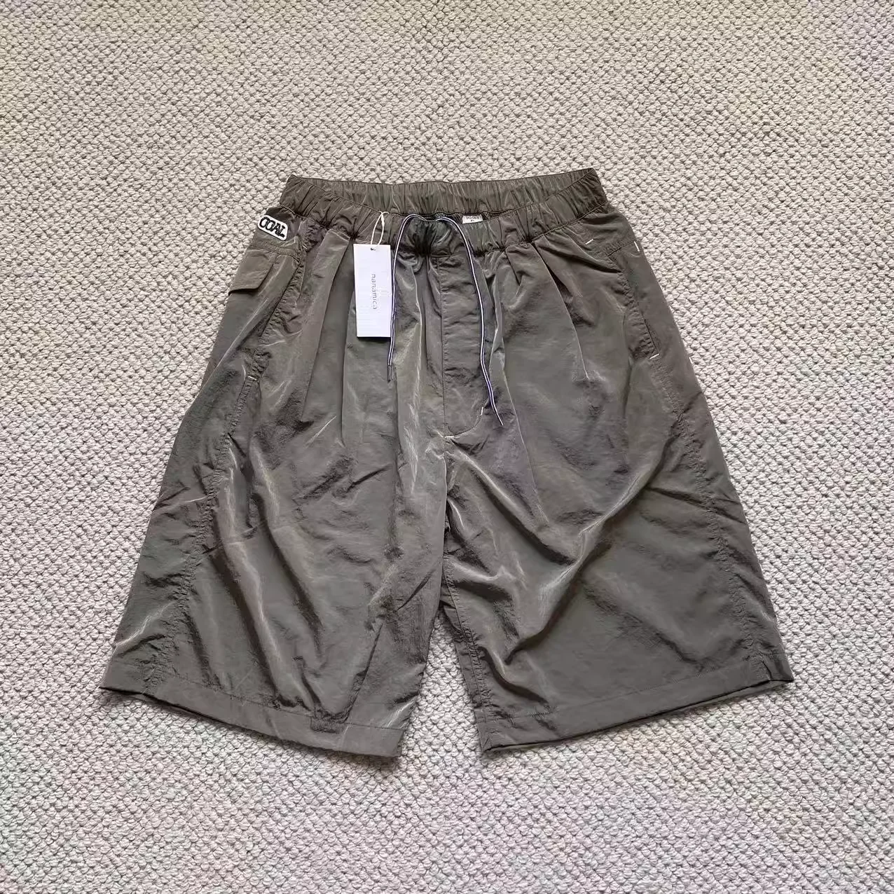 Быстросохнущие нейлоновые повседневные брюки nanuse 24ss спортивные из тафты рабочие