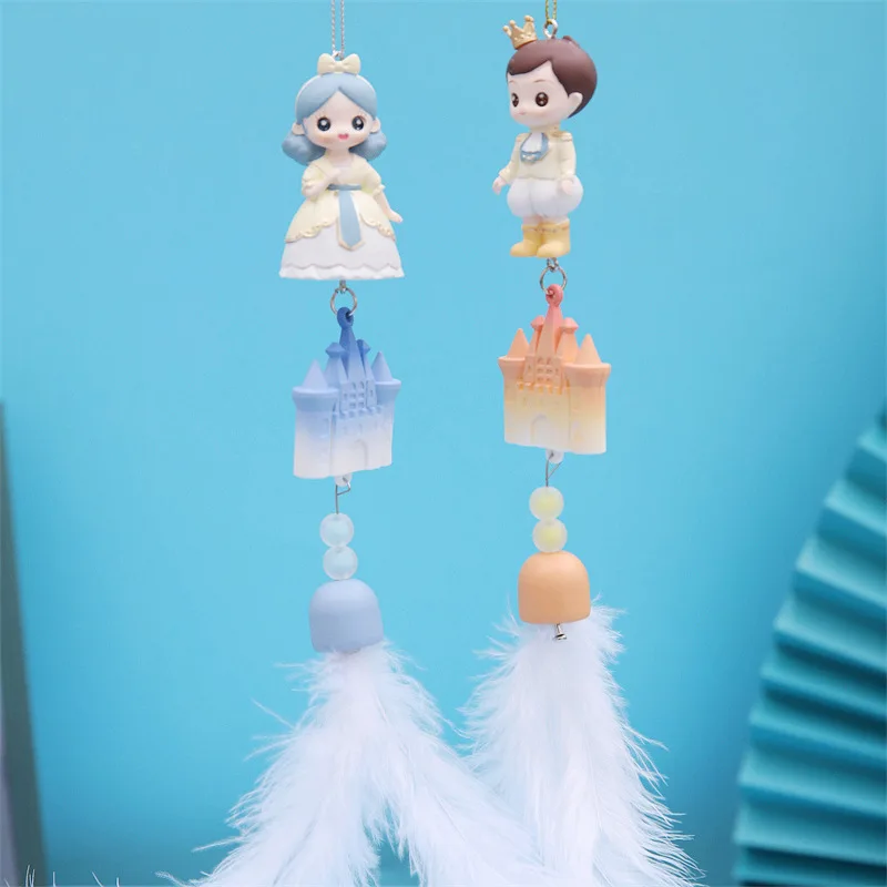 

Fairy Tale Prince And Princess Wind Chimes Resin Craft Gifts Garden Window Hanging Ornament Wind Bell Pendant Home Decoration