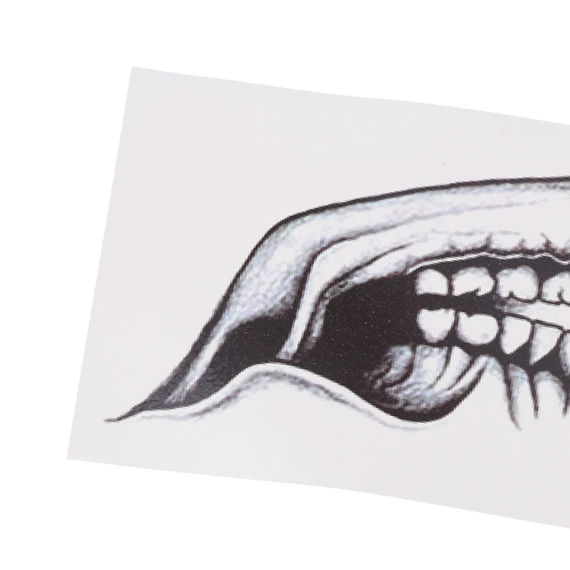 Временная татуировка макияж на Хэллоуин 1 лист страшный клоун брикет лицо тело