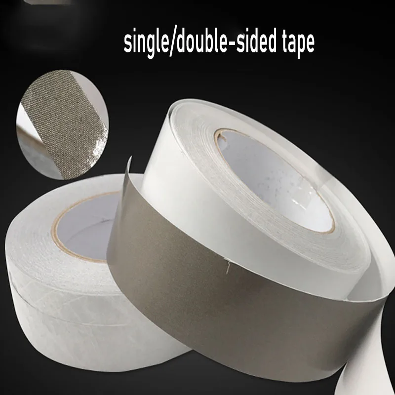 

1Roll/20Meters Silver Conductive Fabric Cloth Tape Laptop Cellphone Shielding Anti-radiation Single/Double Sided Adhesive Tape W
