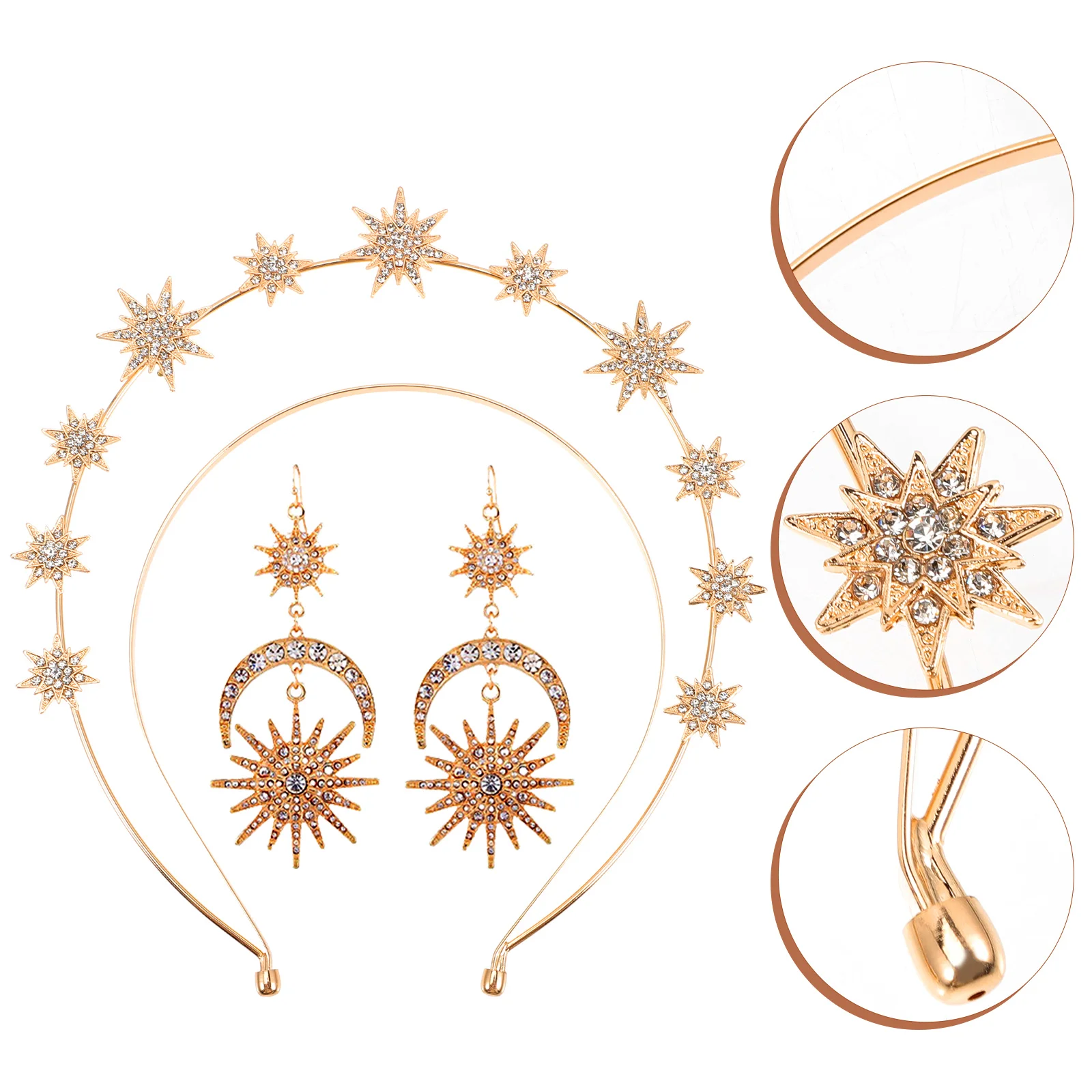 

3 Pcs Hair Bands Hexagram Headband Holiday Photo Props Decor Headgear Decorative Hairband Portable Party Favors Miss