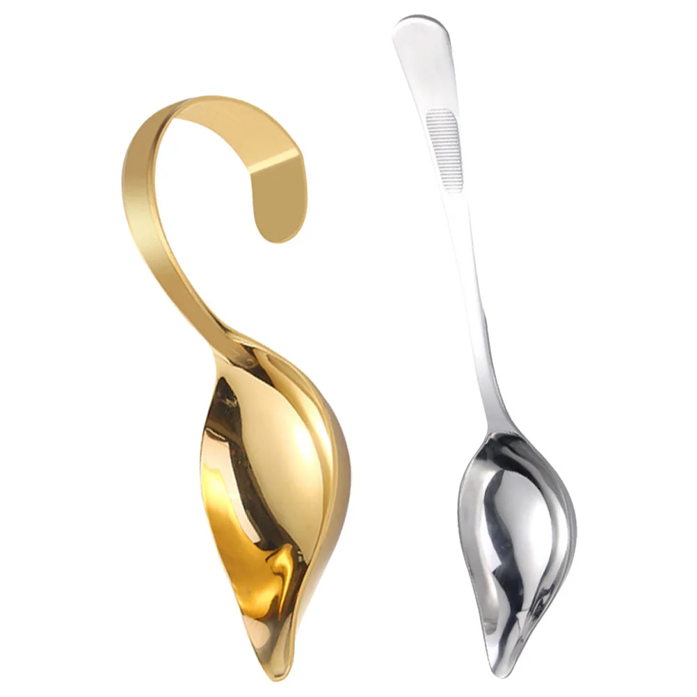 

Spoon Ladle Gravy Sauce Stainless Soup Cooking Spoons Oil Drawing Steel Hot Pot Serving Culinary Tapered Skimmer Scoops Strainer