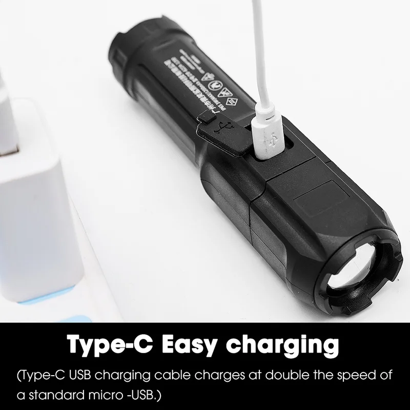 Портативная подсветка вспышка с USB-зарядкой светодиодная лампа зумом и