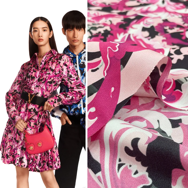 

2022 Early Spring New High Custom Clothing Printing Fabric Designer Handmade DIY Fabric for Sewing Clothes By The Meter Cloth