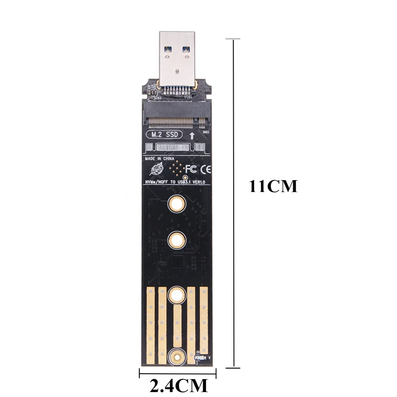 Переходник NVMe на USB M.2 SSD 3 1 тип A карта M2 адаптер Realtek RTL9210B чип M ключ NVME PCIE