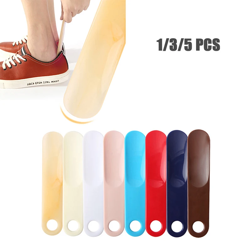 

1/3/5 PCS 19 cm Shoe Horns Professional Plastic Shoe Horn Spoon Shape Shoehorn Shoe Lifter Flexible Sturdy Slip