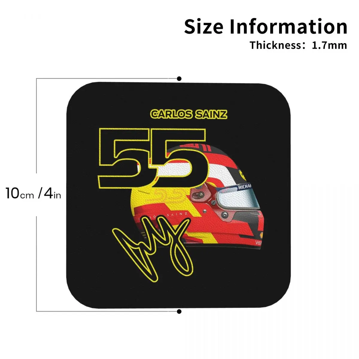 Carlos Sainz Jr F1 Фирменные графические подставки Кухонные салфетки Изоляционные