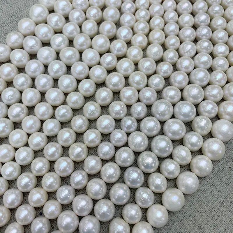 Эдисон барокко натуральный пресноводный круглый жемчуг 11-14 мм Ювелирные изделия