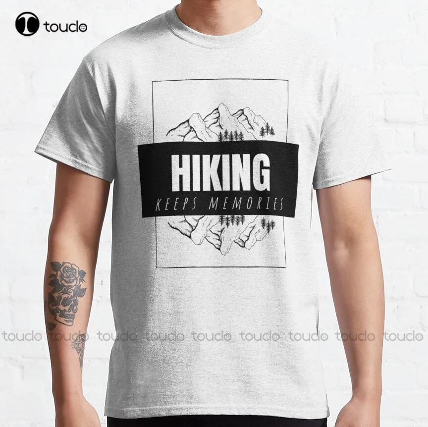 

Классическая футболка с надписью сохраняет воспоминания о походе, рыбалка, Модная креативная забавная футболка для отдыха в стиле Харадзюк...