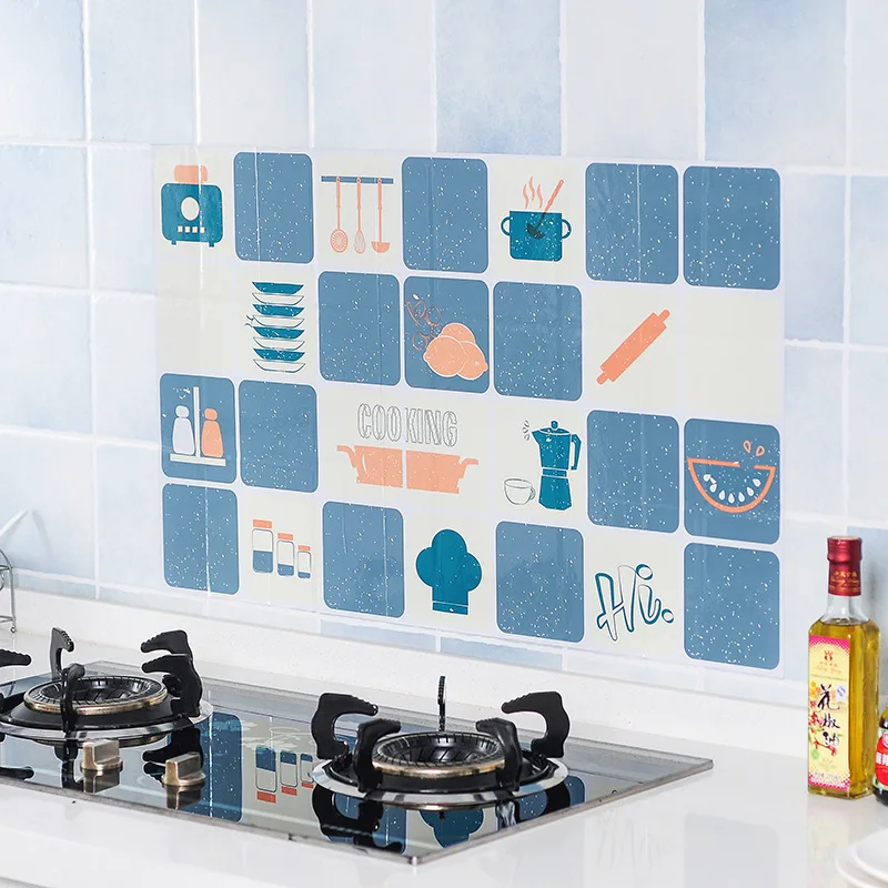 

Self-adhesive Heat-resistant Stickers, Kitchen Stove Tile Wall Stickers, Waterproof and Oil-proof Wallpaper Stickers