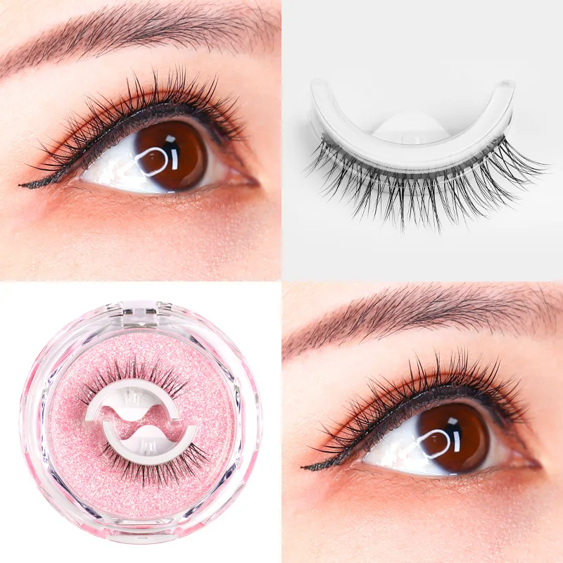 

Reusable Self-Adhesive Eyelashes No Eyeliner or Glue Needed,False Lashes Stable Easy,Natural Look and Waterproof Fake Eyelashes