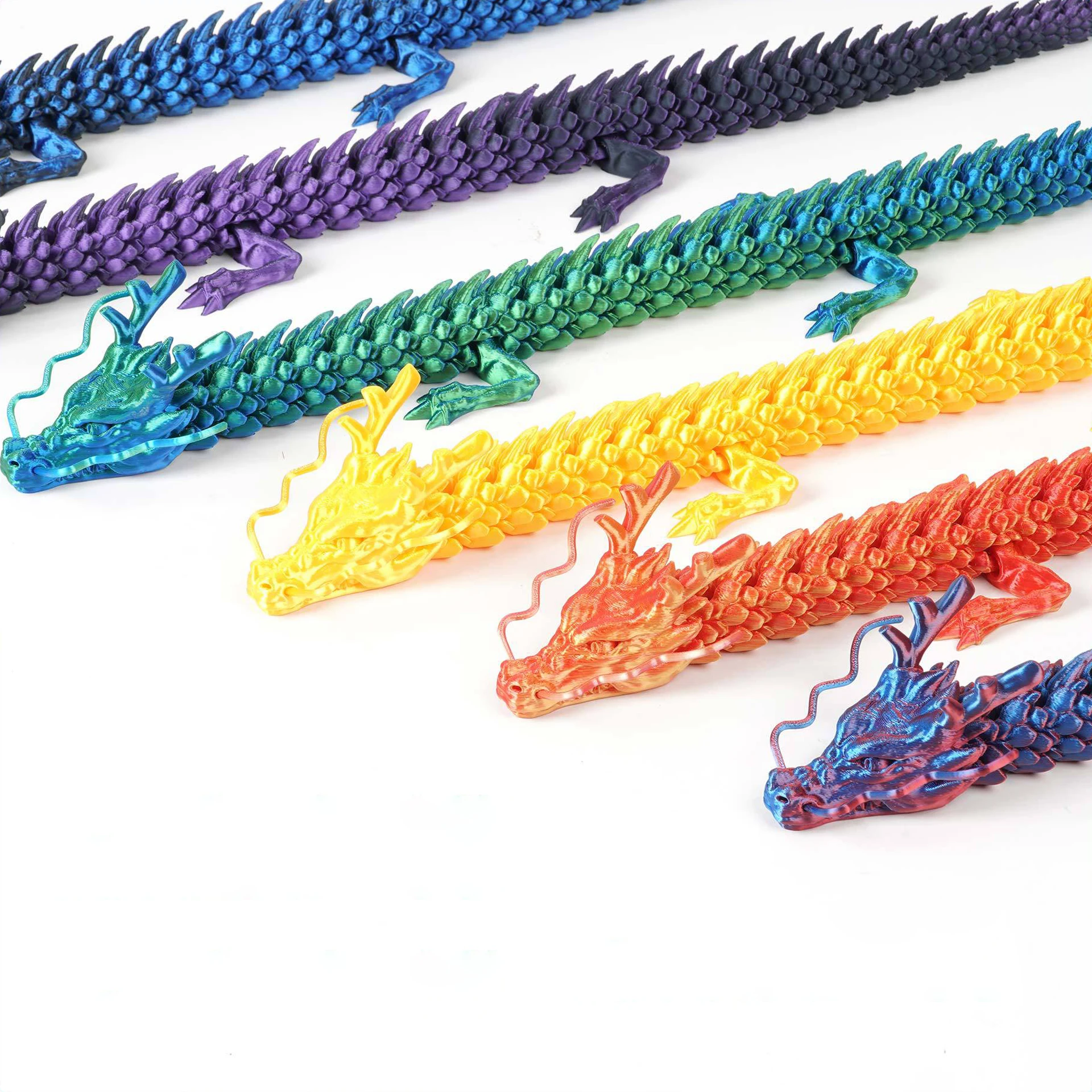 Хрустальная игрушка-дракон 30/45 см