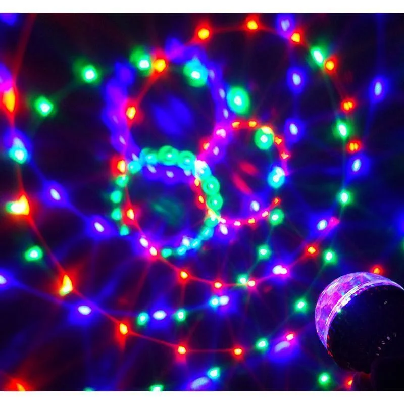 

E27 Mini Rotating Magical Ball Light RGB Projection Lamp Party DJ Disco Ball Light For Home Party KTV Bar Stage Wedding Lighting