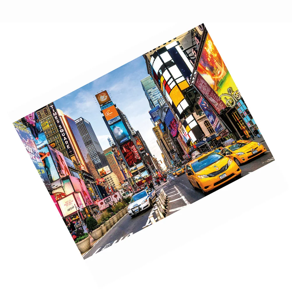 

1000 Pieces Time Square Jigsaw Modern Puzzle Kids Educational Aldult Paper Rural