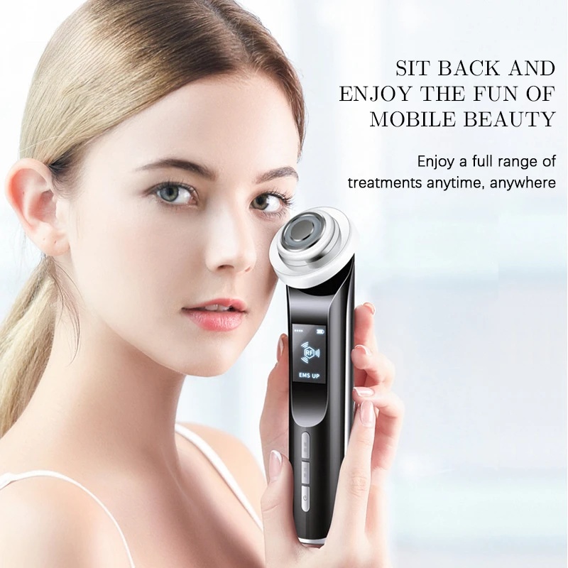 

RF Face Lifting Machine LED Photon Wrinkle Remover Rejuvenation Beauty Device EMS Micro-current Facial Skin Firm Massager