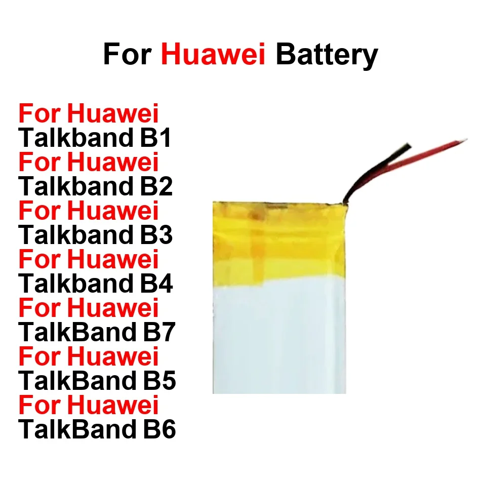 Фото Надежный аккумулятор 108-140 мАч для Huawei Talkband B1 B2 B3 B4 B5 B6 B7 №1